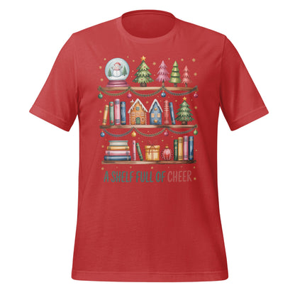 Festive Shirt with Bookshelf Christmas Design