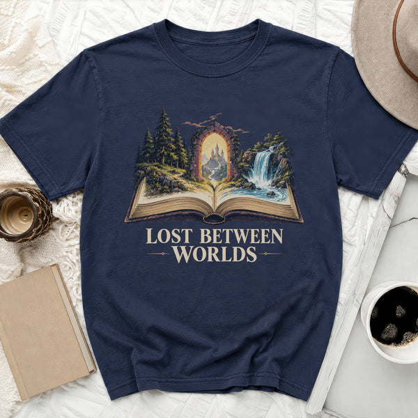 Lost Worlds Tee in True Navy