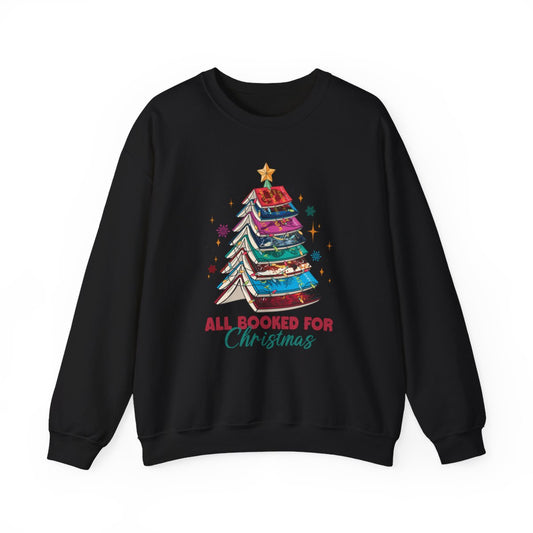 All Booked for Christmas Sweatshirt Festive Wear