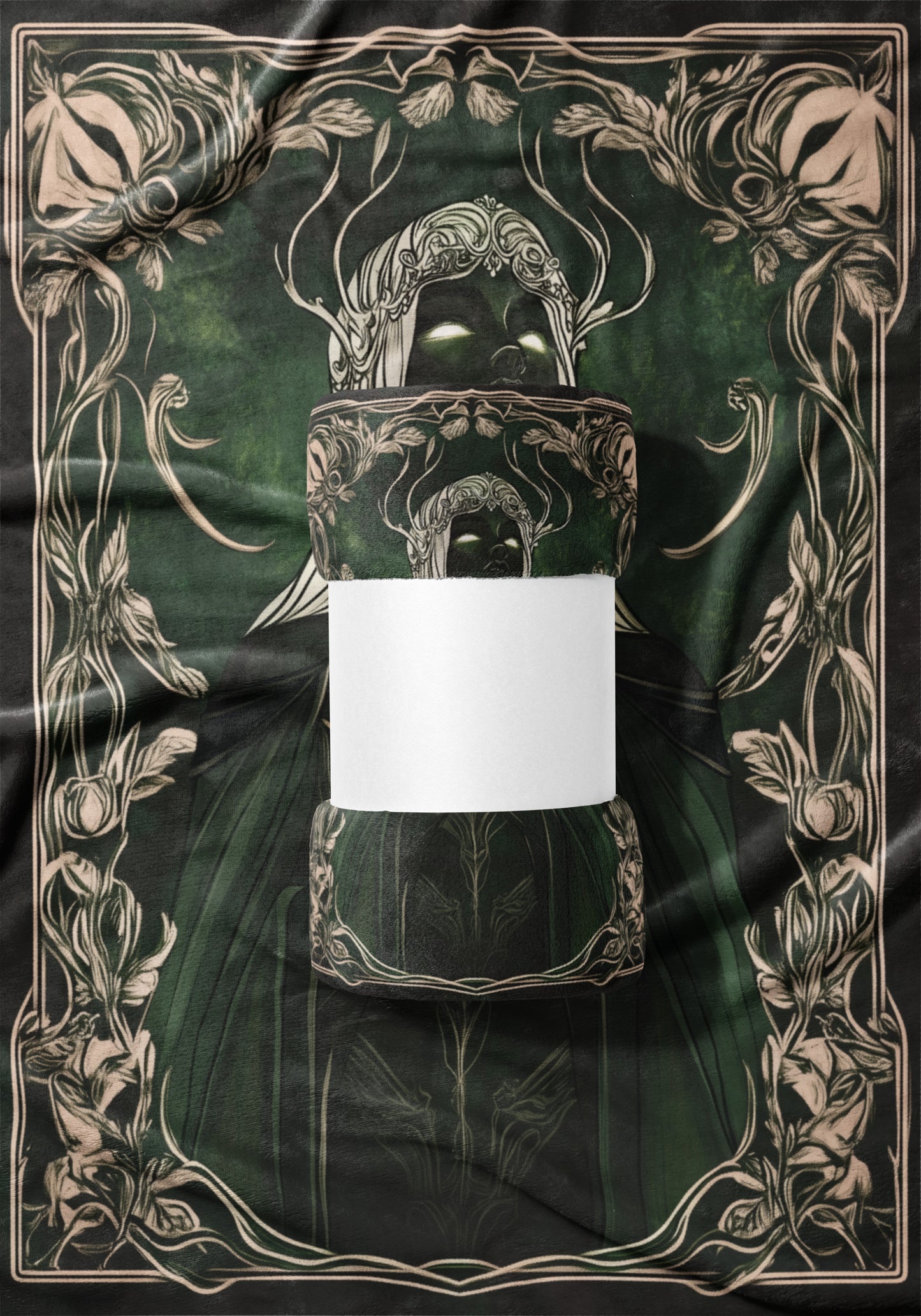 Intricately Designed Dark Green Mystical Art Product