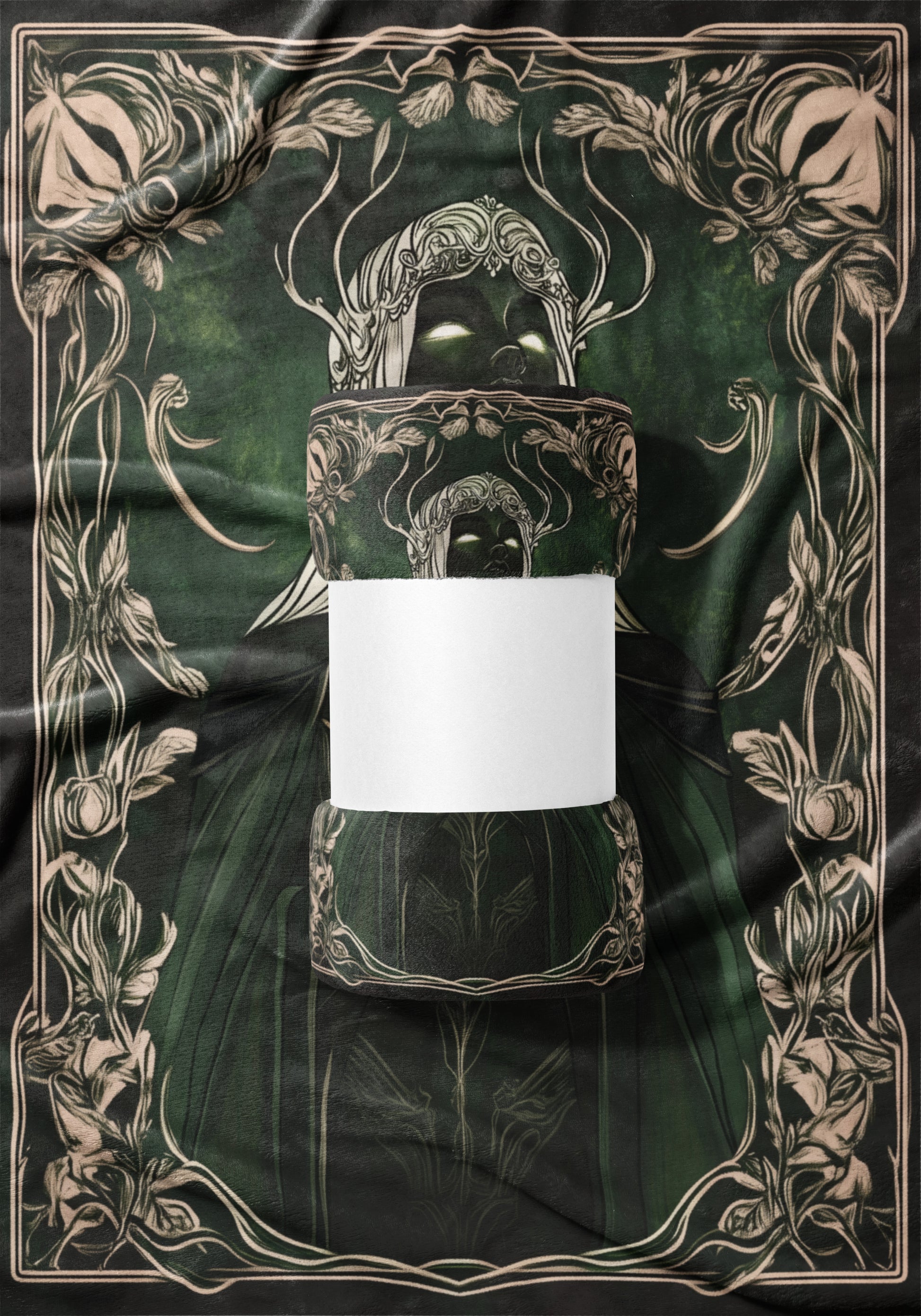 Intricately Designed Dark Green Mystical Art Product