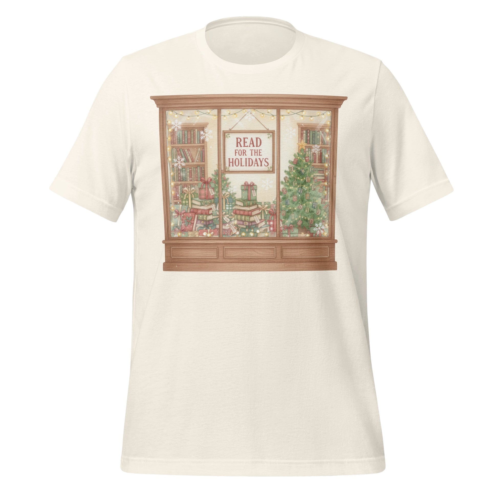 Festive Holiday Reading Window Display Graphic Tee