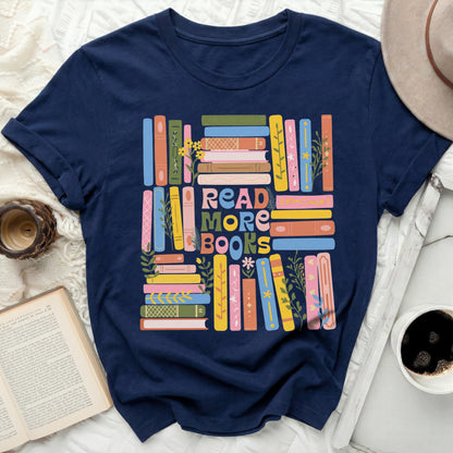 Read More Books Colorful Design Graphic T-Shirt