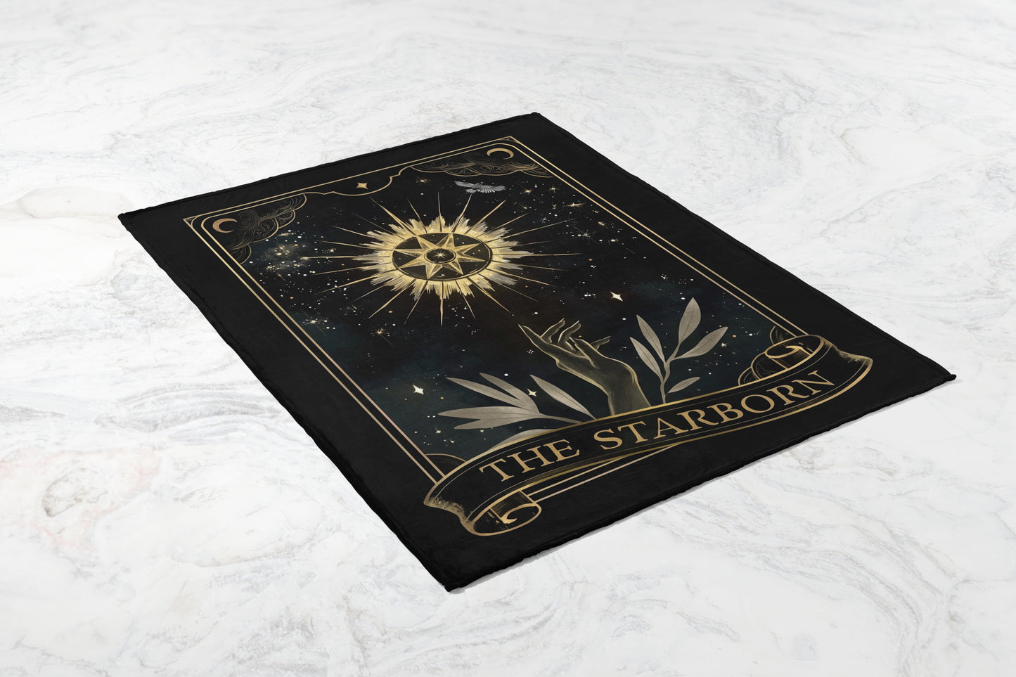 The Starborn Celestial Art Black and Gold Decor Product