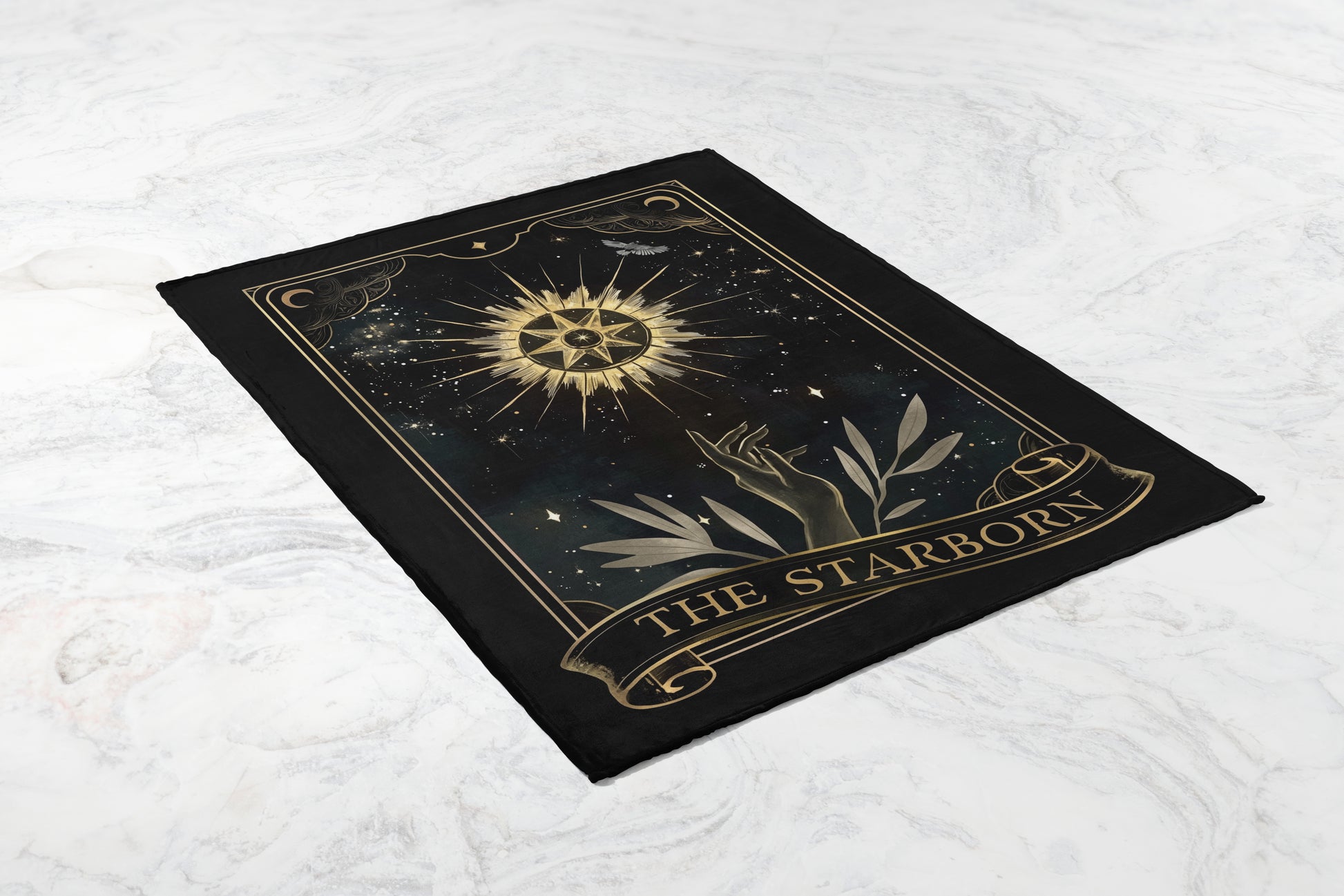 The Starborn Celestial Art Black and Gold Decor Product