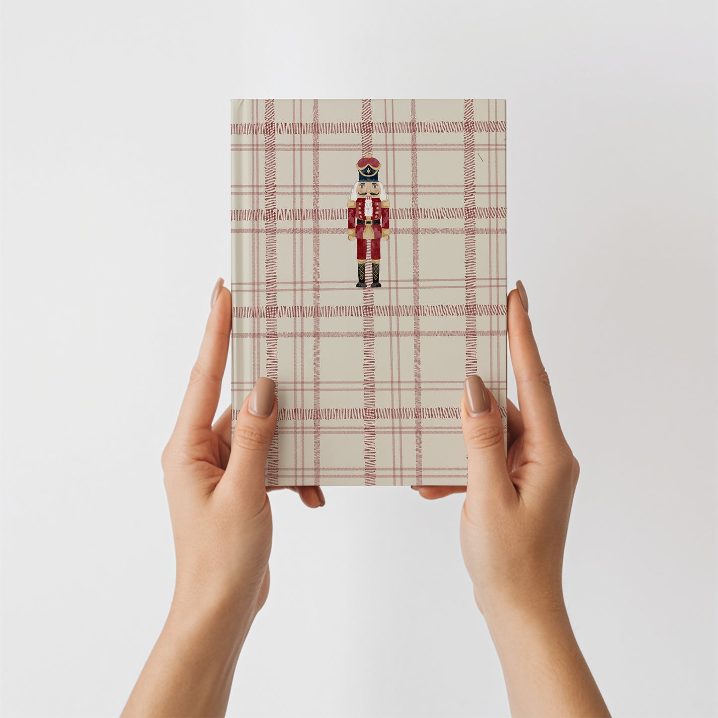 Elegant Plaid Nutcracker Design Notebook for Holiday Cheer
