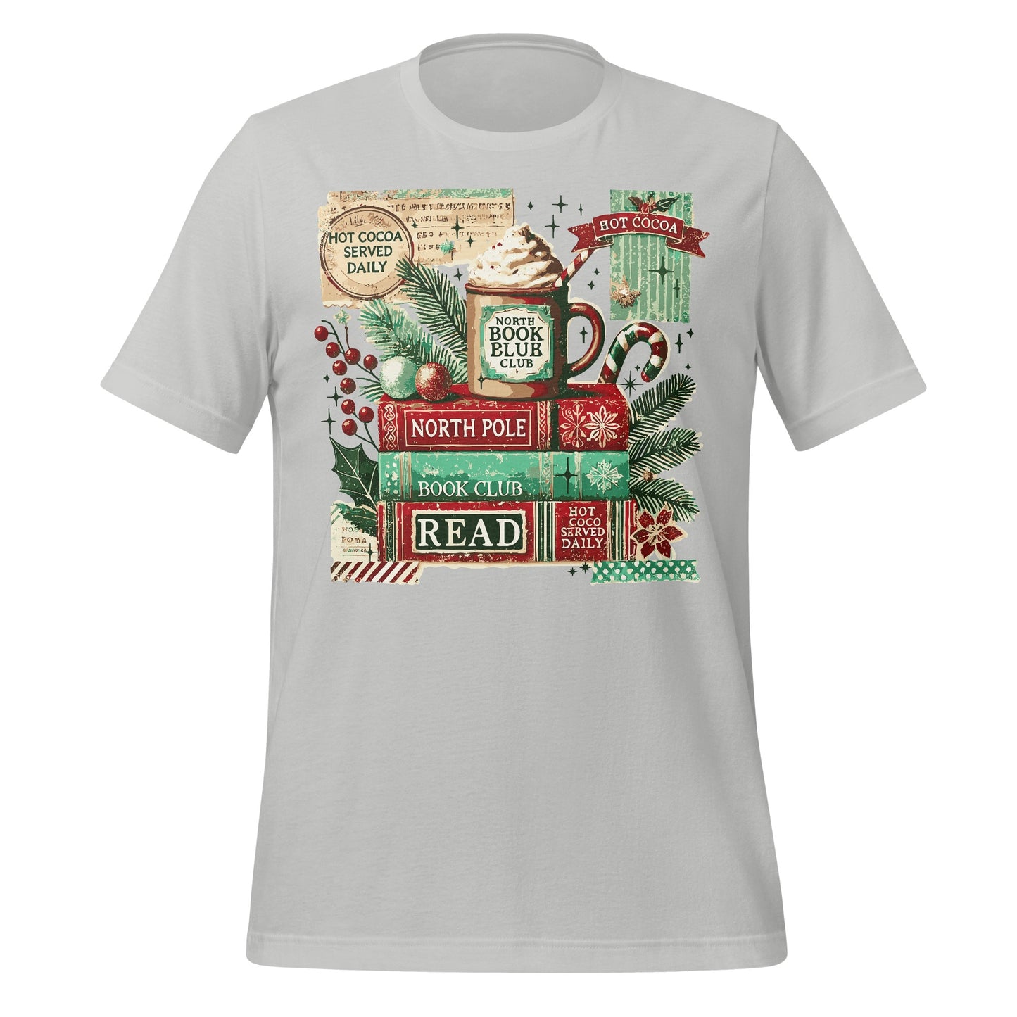 Cozy Hot Cocoa North Pole Book Club T-shirt