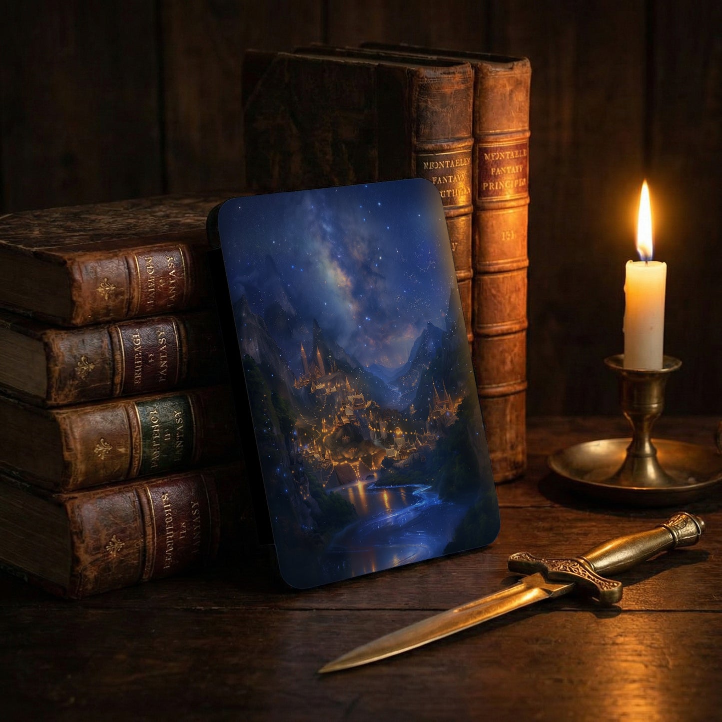 Fantasy Night City Valley Starry Sky Illuminated product type
