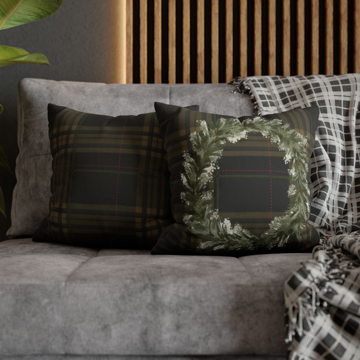 Elegant Festive Throw Pillows for Holiday Decoration