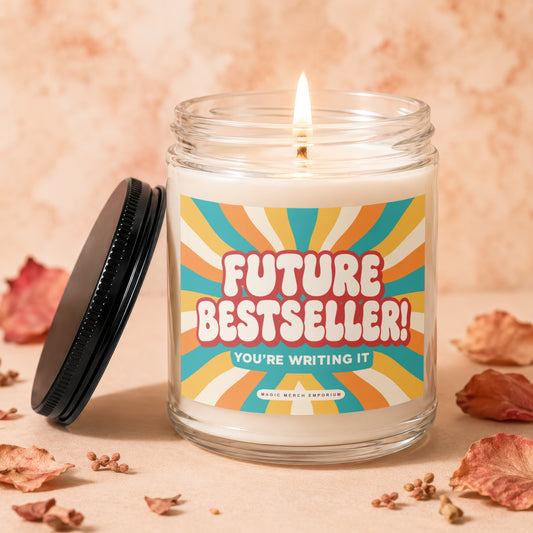Candle with "Future Bestseller! You're Writing It" text.