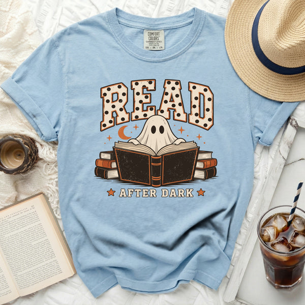 Read After Dark Tee in Chambray