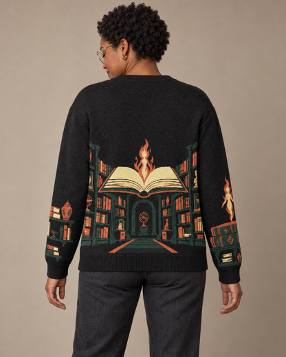 Lehabah’s Library Knitted Sweater