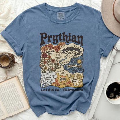 Prythian Land of the Fae All Seven Courts map shirt