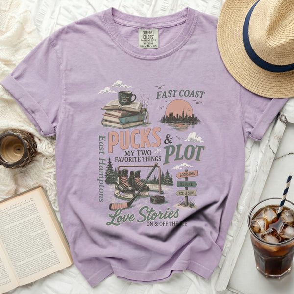 Pucks & Plot East Coast Tee in Orchid