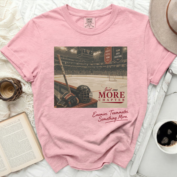 Just One More Chapter Hockey Tee in Blossom