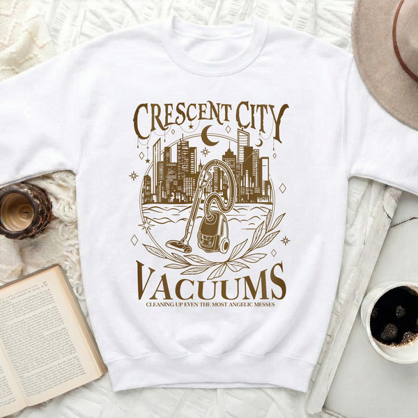 Crescent City Vacuums Sweatshirt in White