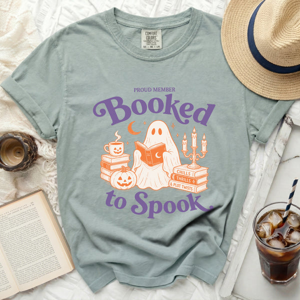 Booked to Spook Tee in Bay