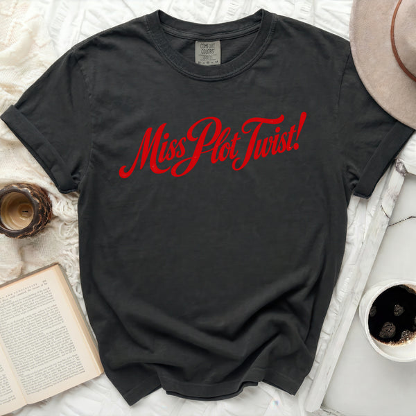 Miss Plot Twist Tee in Black
