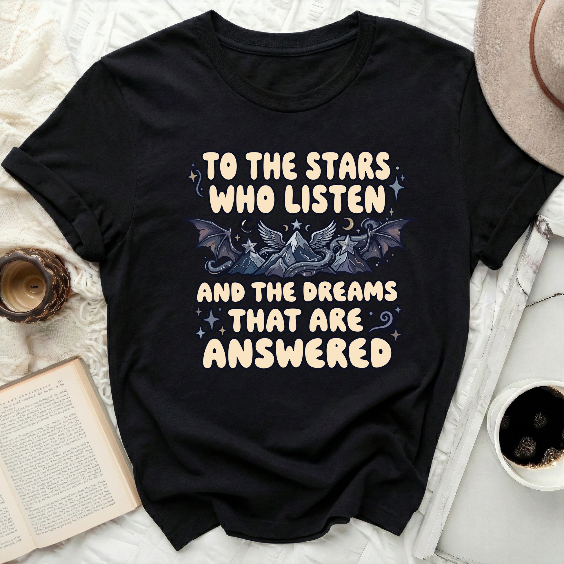 To The Stars Who Listen And The Dreams That Are Answered product type

Graphic Tee
Fantasy Shirt
Celestial Apparel
Dragon Design
Stars Moon Art
Mountain Graphic
Inspirational Quote
Dreamer Shirt
Magic Theme Tee
Mythical Creatures
Book Lover Gift
Listener Quote Top
Answered Dreams
Mystical Fashion
Night Sky Print
Fae Inspired
Adventure Style
Unique Artwork
Black TShirt
Pop Culture