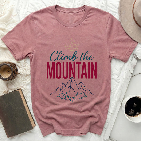 Majestic Crown Ascent Tee in Heather Mauve