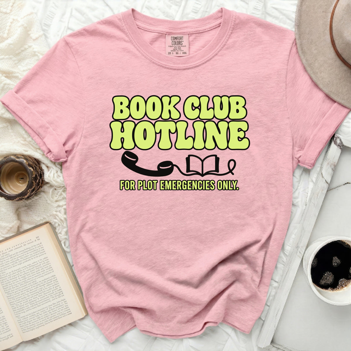 Book Club Hotline Tee