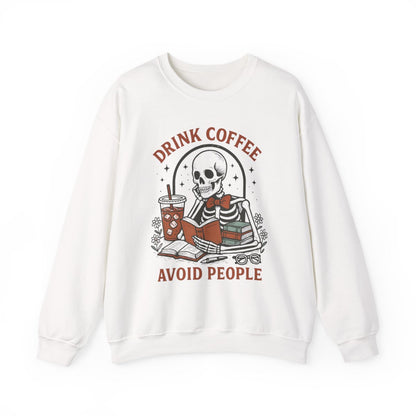 Drink Coffee and Avoid People Sweatshirt - MagicMerchEmporium