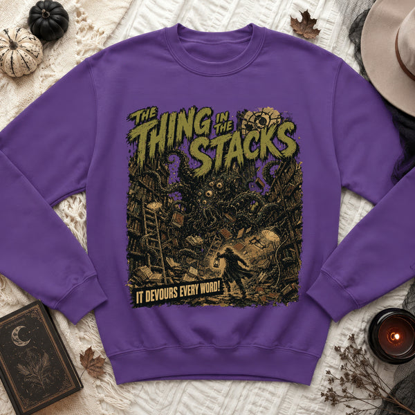 Thing In The Stacks Sweatshirt in Purple