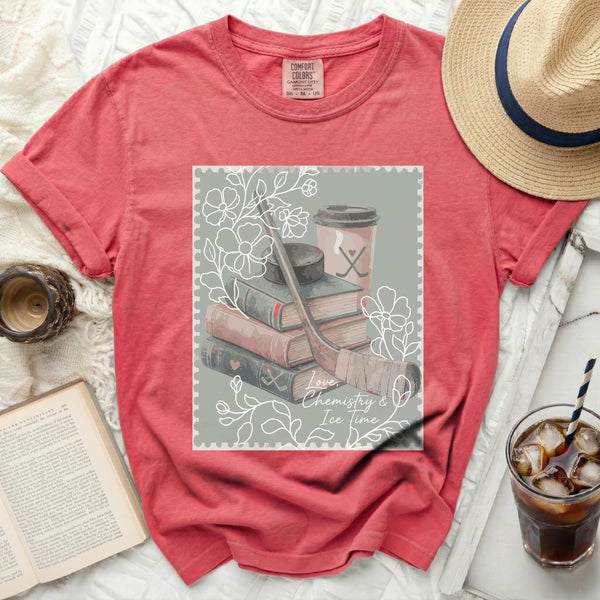Love, Chemistry & Ice Time Tee in Watermelon