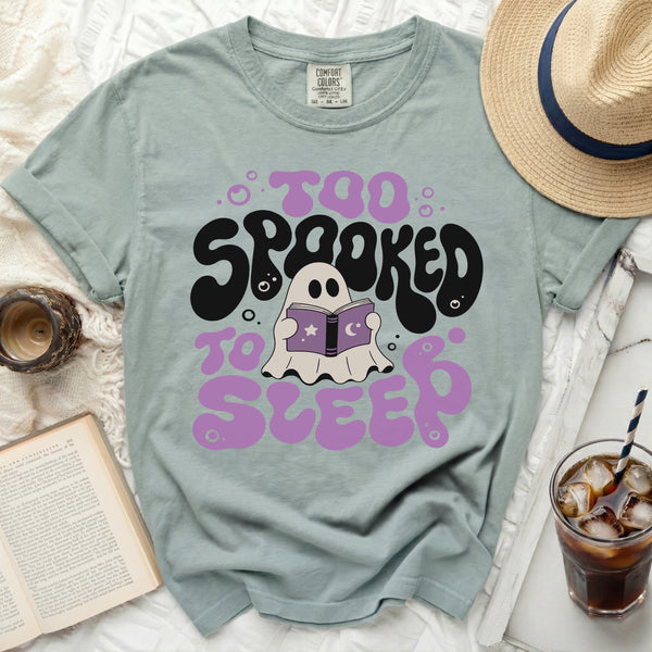 Too Spooked Tee in Bay