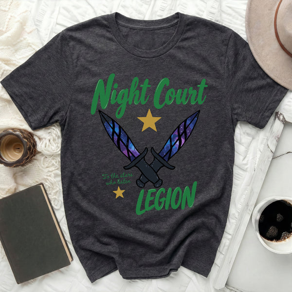 Night Court Legion Tee in Dark Grey Heather