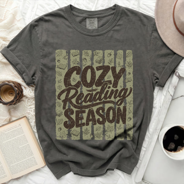 Cozy Reading Tee in Pepper