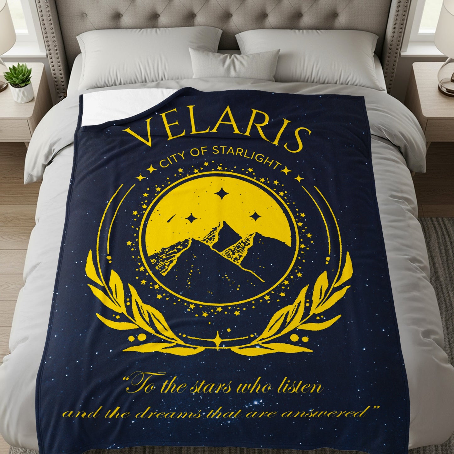 Velaris City of Starlight To the stars who listen blanket