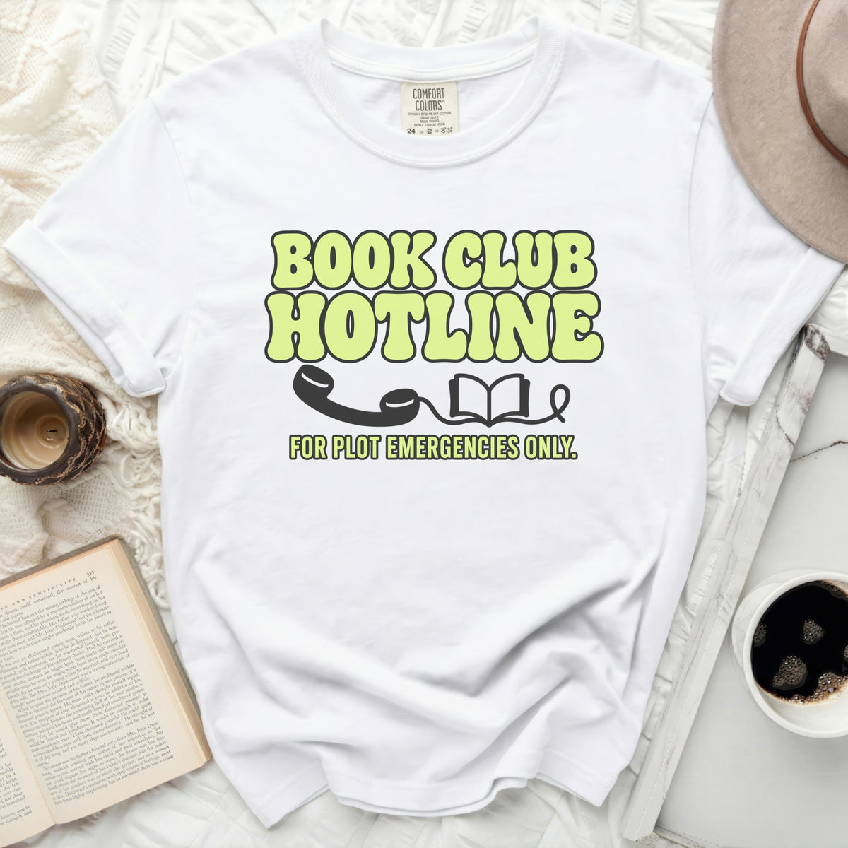 Book Club Hotline Tee