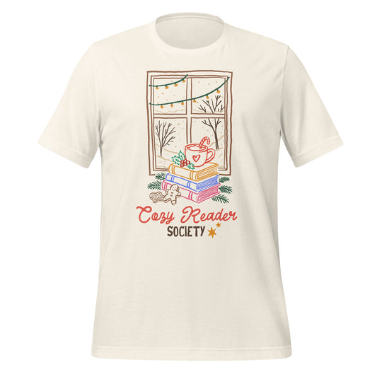 Cozy Reader Society T-shirt Stylish Tee