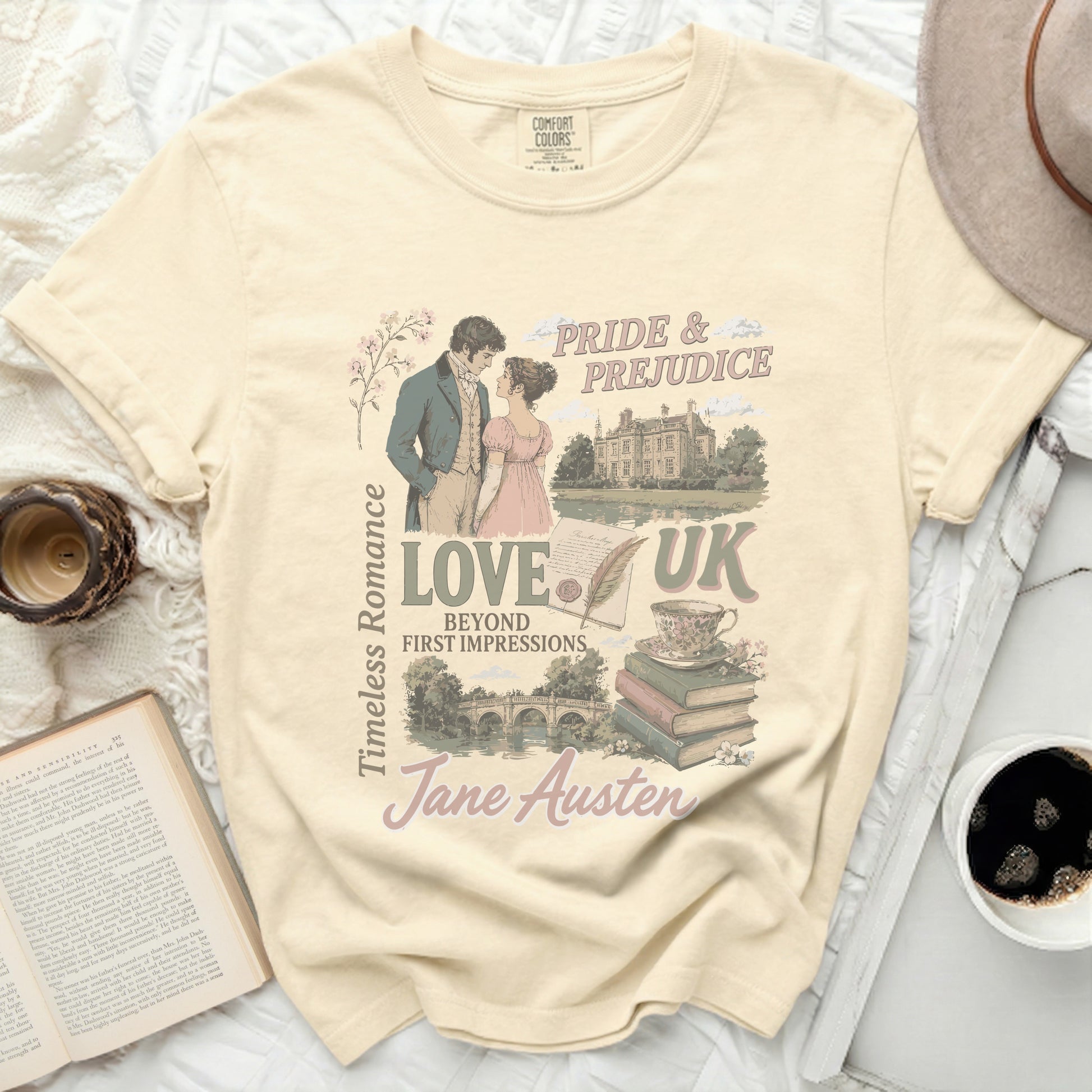 Pride & Prejudice UK LOVE by Jane Austen, Timeless Romance.