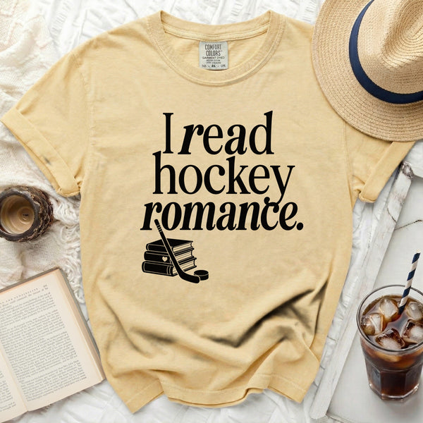 Hockey Romance Reader Romantic Subplot Tee in Butter