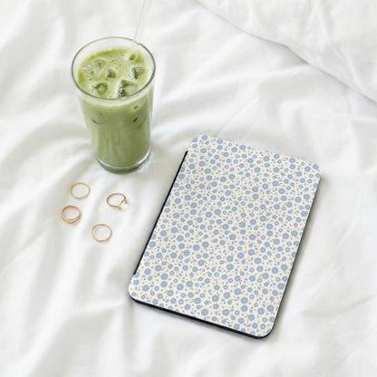 Blue Floral Pattern Tablet Case Perfect for Devices
