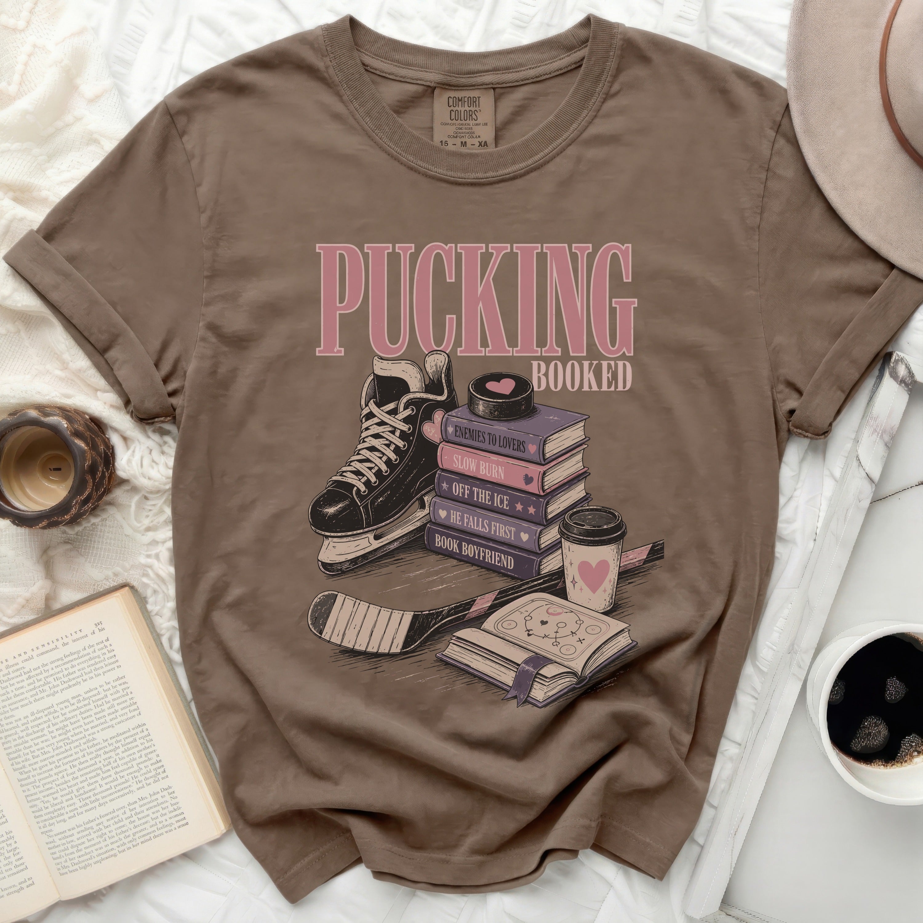 Brown t-shirt with 