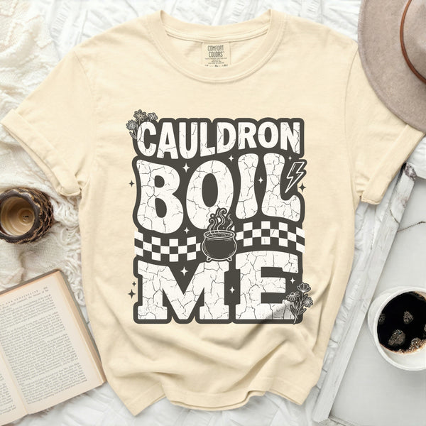 Cauldron Boil Me Vintage Tee in Ivory