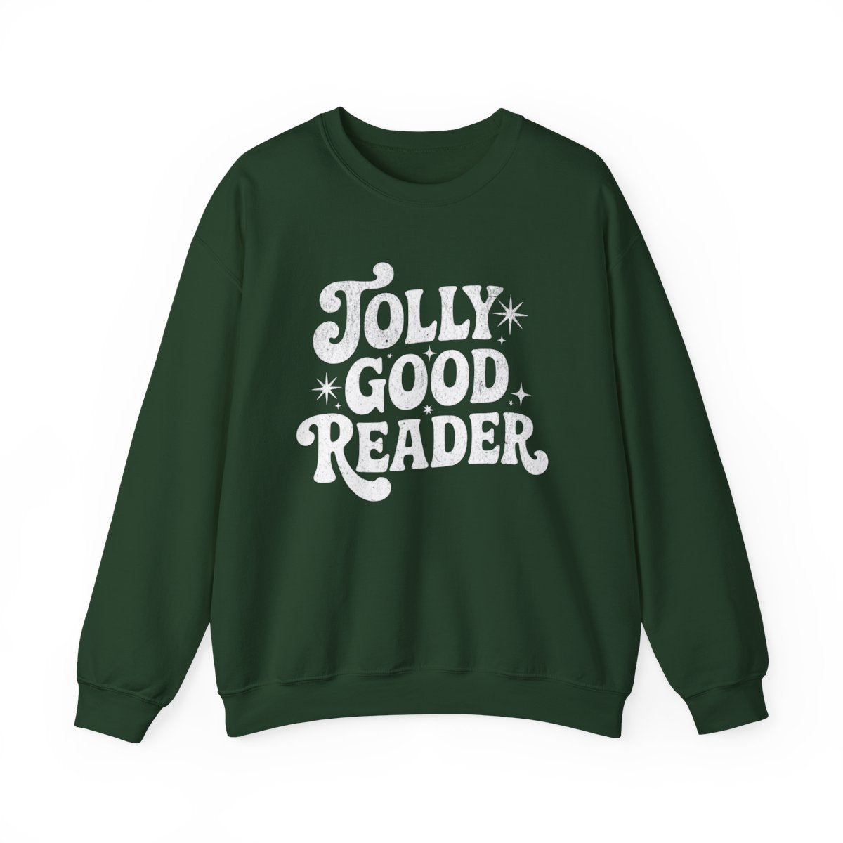 Jolly Good Reader Graphic Tee with Stylish Slogan