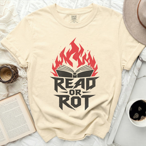 Read or Rot Tee in Ivory