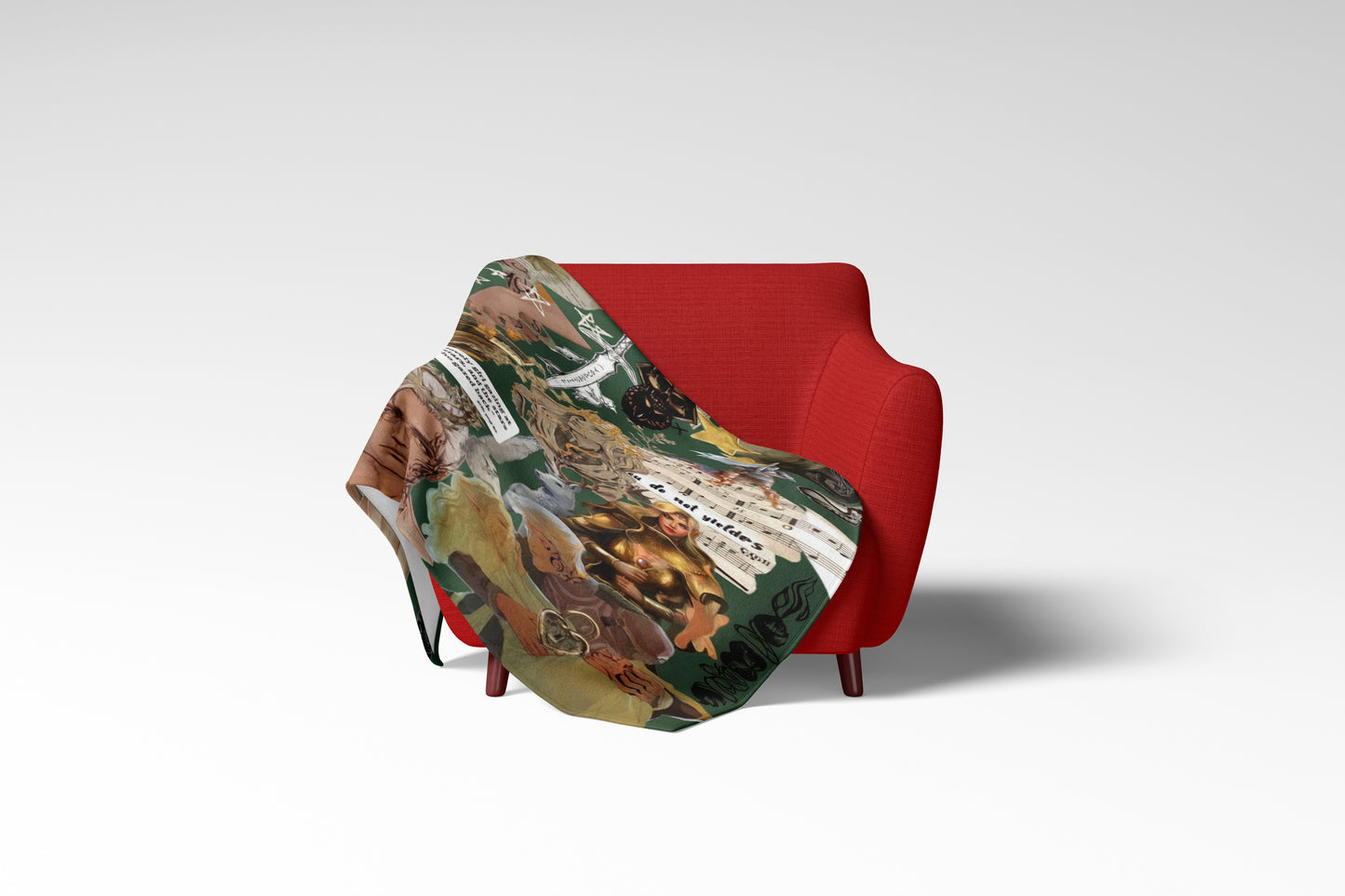 Colorful Artistic Printed Throw Blanket for Cozy Relaxation