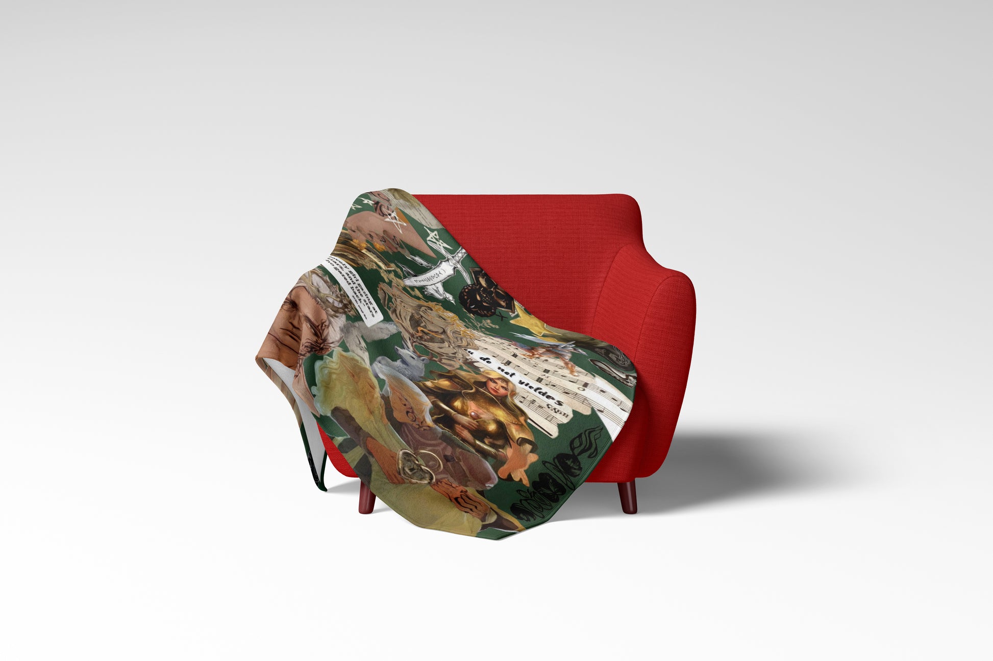 Colorful Artistic Printed Throw Blanket for Cozy Relaxation