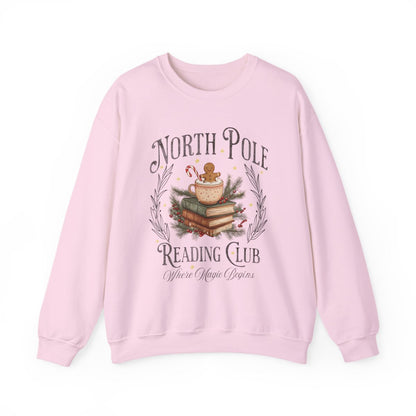 North Pole Reading Club Where Magic Begins Sweatshirt