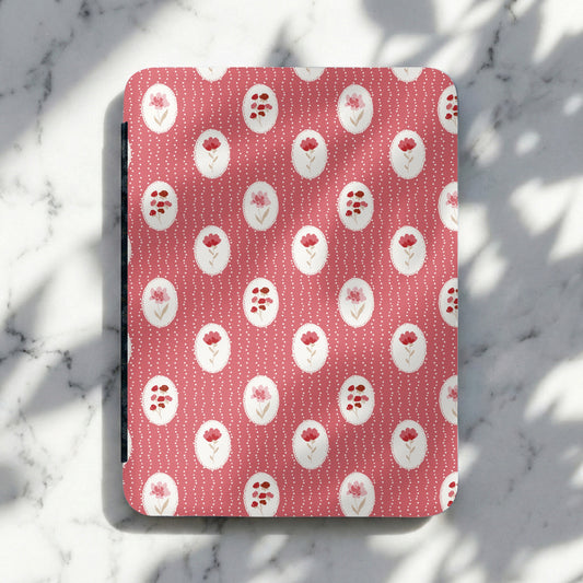 Red and White Floral Pattern Design Accessory