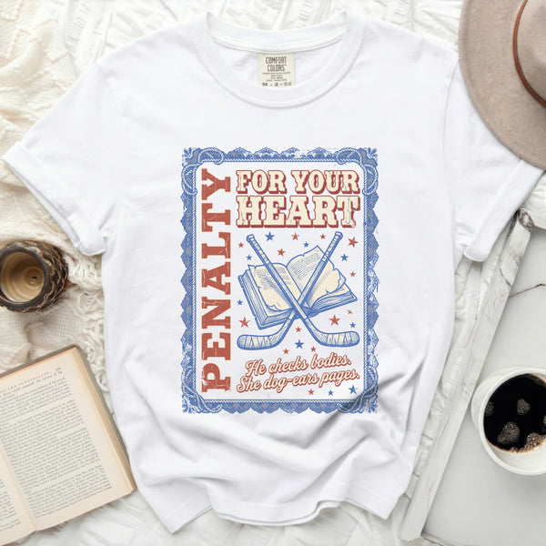 Penalty For Your Heart Tee in White