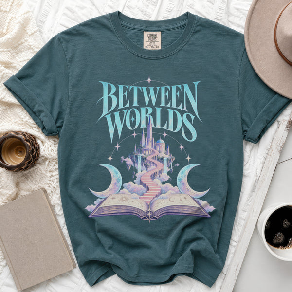 Between Worlds Tee in Blue Spruce