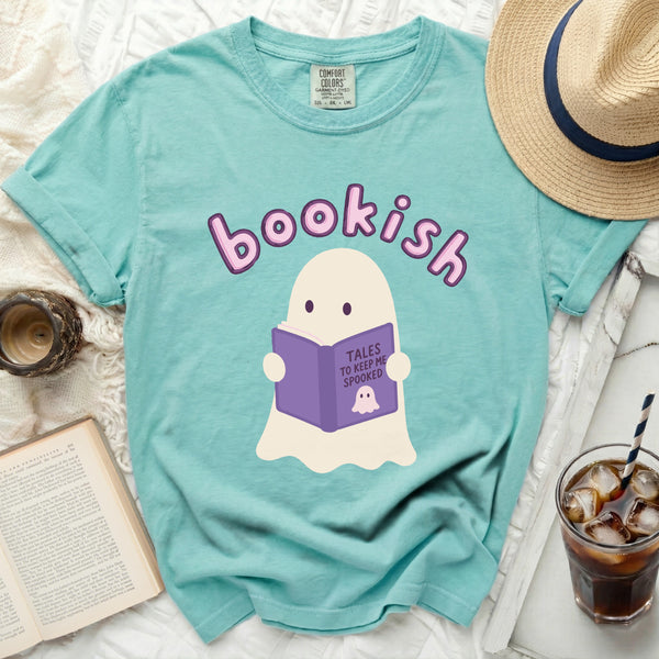 Bookish Ghost Tee in Island Reef