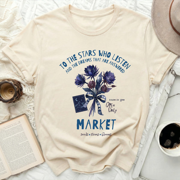 Velaris Flower Market Tee in Natural