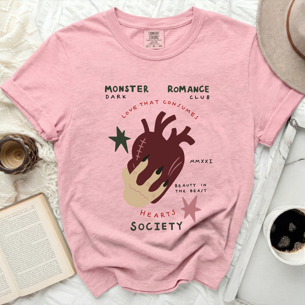 Monster Romance Club Stitched Souls Tee in Blossom